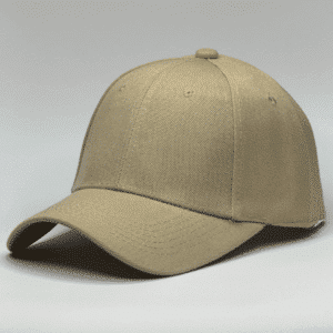gorro de lona beige - costado
