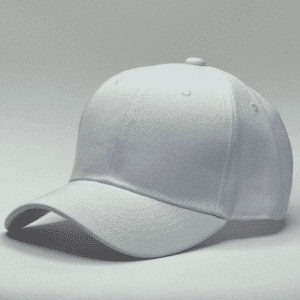 gorro de lona blanco - costado