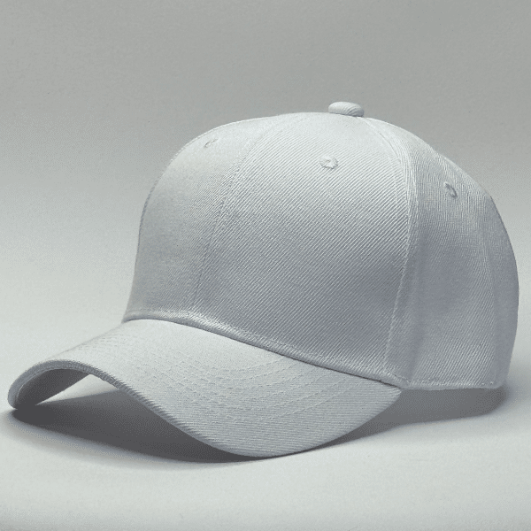 gorro de lona blanco - costado