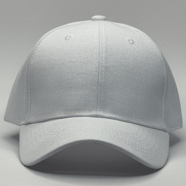 gorro de lona blanco - frente