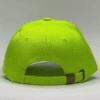 gorro de lona verde neón - atras