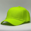 gorro de lona verde neón - costado