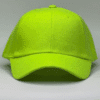 gorro de lona verde neón - frente