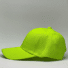 gorro de lona verde neón - largo