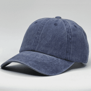gorro vintage azul - costado