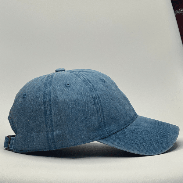 gorro vintage azul lago - largo