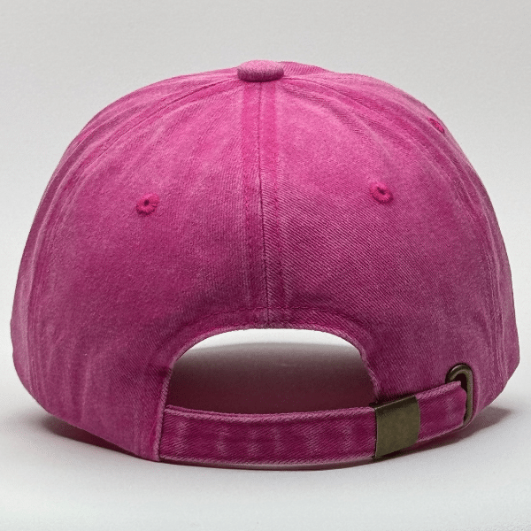 gorro vintage fucsia - atras