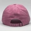 gorro vintage rosado - atras
