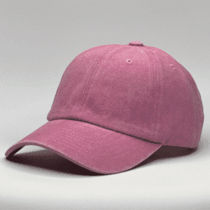 gorro vintage rosado - costado
