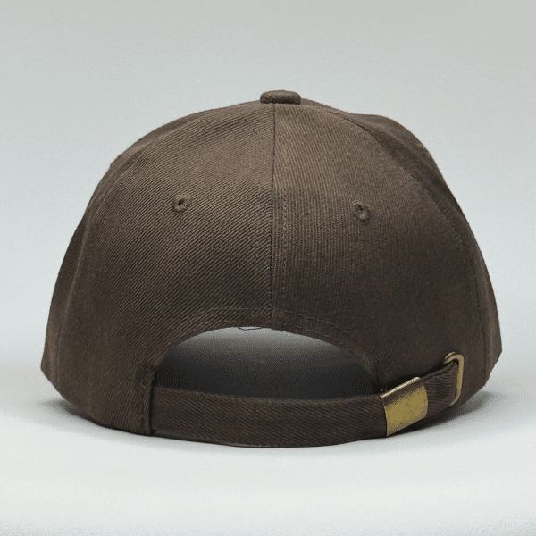 gorro de lona marrón