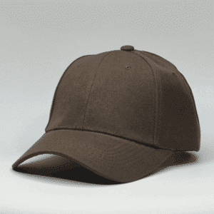 gorro de lona marrón