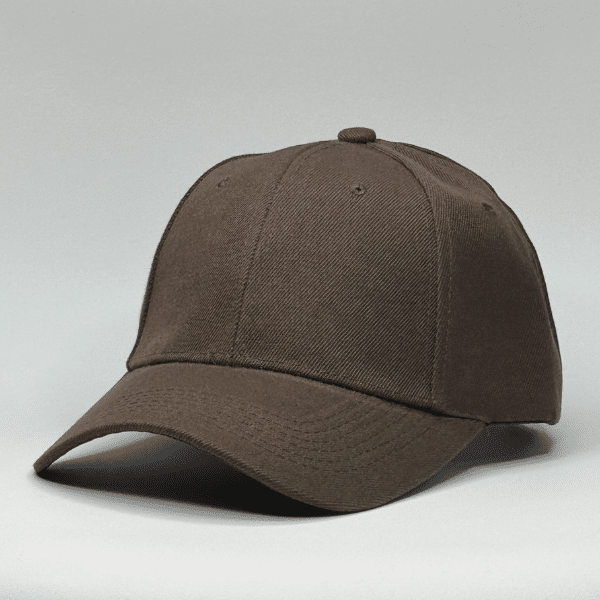 gorro de lona marrón