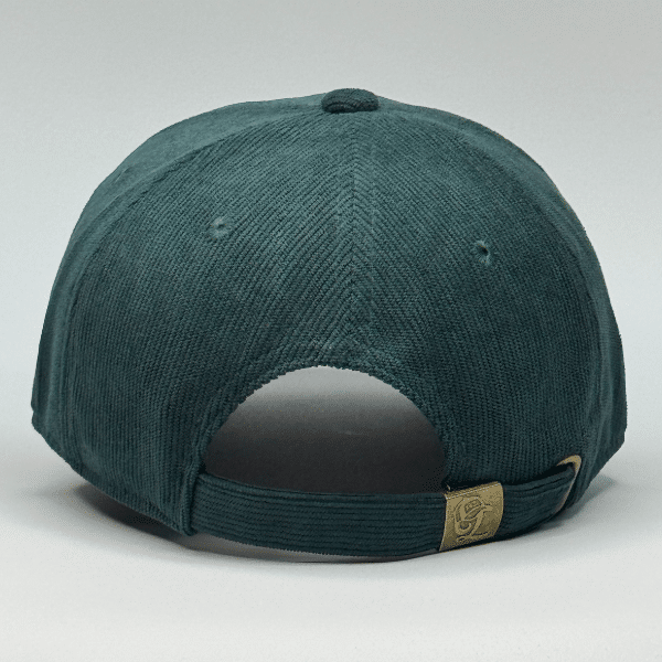 gorro corduroy color verde botella
