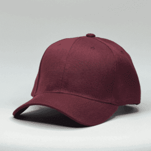 gorro de lona guinda