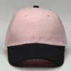 gorro de lona rosado bebé con visera negra