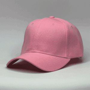 gorro de lona rosado