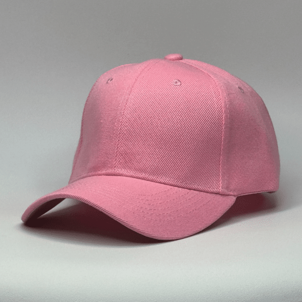 gorro de lona rosado