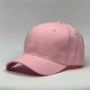 gorro de lona rosado pastel - costado
