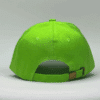 gorro de lona verde limón