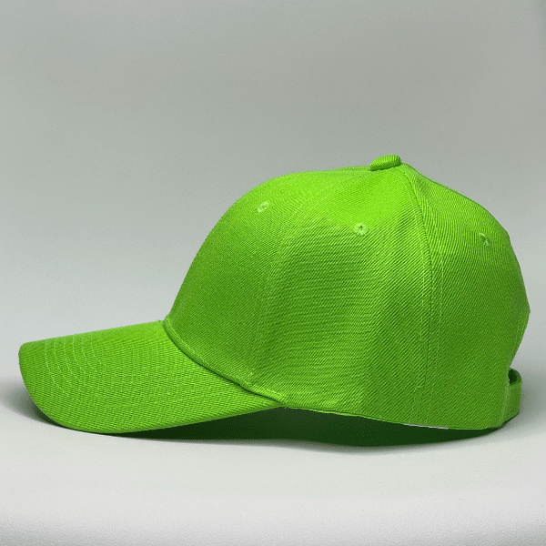 gorro de lona verde limón