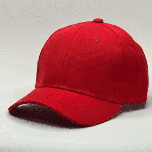 gorro de lona rojo