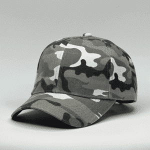 gorro de lona camuflado plomo