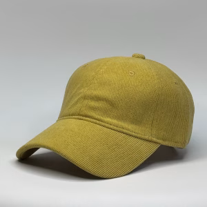 gorro corduroy color mostaza