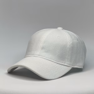gorro corduroy color blanco