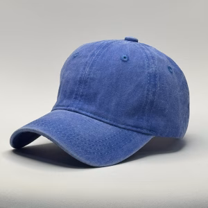 gorro vintage azulino para niños costado