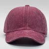 gorro vintage guinda para niños frente