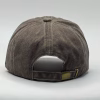 gorro vintage marrón para niños atras