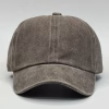 gorro vintage marrón para niños frente
