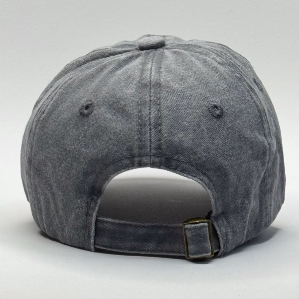 gorro vintage plomo para niños atras