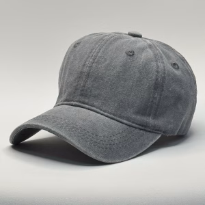 gorro vintage plomo para niños costado