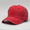 gorro vintage rojo para niños costado