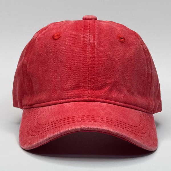 gorro vintage rojo para niños frente