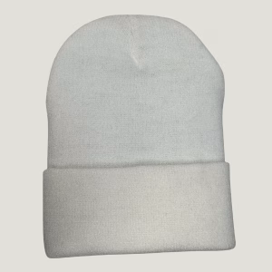 gorro beanie color blanco