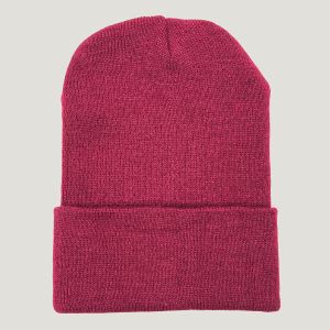 gorro beanie color guinda