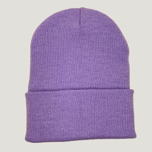gorro beanie color lila