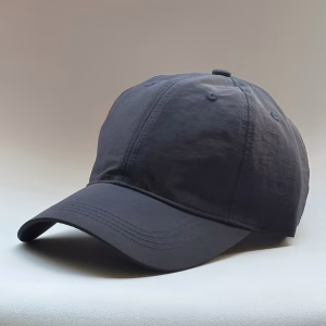 gorro poliéster color azul gris costado