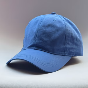 gorro poliéster color celeste costado