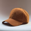 gorro poliéster color naranja costado