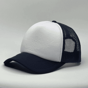 gorro trucker color azul costado