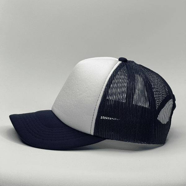 gorro trucker color azul largo