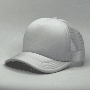 gorro trucker color blanco entero costado