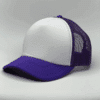 gorro trucker color morado costado
