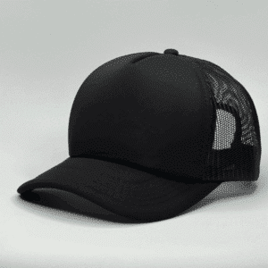 gorro trucker color negro entero costado