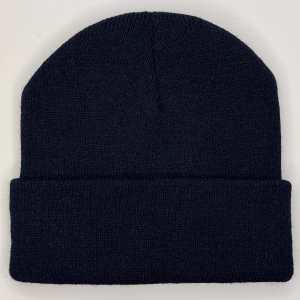 beanie gorro de lana azul para niños frente