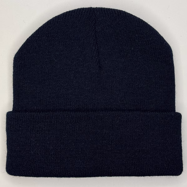 beanie gorro de lana azul para niños frente