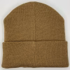 beanie gorro de lana camel para niños atras